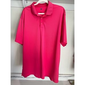 Nike Men's Pink Polo Shirt